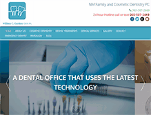 Tablet Screenshot of nmcosmeticdentist.com